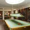 Interior. Ground floor, billiard room, view from NW