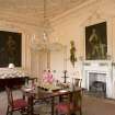 Interior. 1st floor, dining room, view from SE