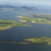 General oblique aerial view across the Loch of Harray with the Ring of Brodgar in the foreground and Hoy beyond, taken from the NE.
