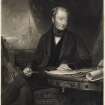 Aberdeen, Triple Kirks.
RIAS portrait of Archibald Simpson (1790-1847) with background view of Triple Kirks.

