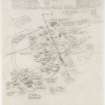 Plan of Central Structure (with extensive notes), pencil, no scale		