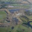 Oblique aerial view of Hyndford Quarry, taken from the S.