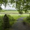 Entrance path. View from NW