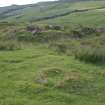 Annishader Main Group (NG 440 509): possible kiln NG 44074 50946 (foreground), with building NG 44063 50964 (background), looking NW