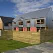 Rear view of Plot 4.1, The Timber House by John Gilbert Architects, taken from the E.