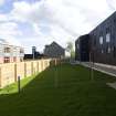 Rear view of Plot 1, Stealth Terrace by JM Architects, taken from the SSW.