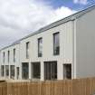 Rear view of Plot 9, Three on Nine by Graham Mitchell Architects, taken from the SE.