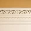 Interior. Front room cornice. Detail