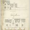 Lochgilphead, Bishopton Road, Christ Church, Rectory.
South and West elevation.