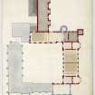 Aberdeen, King's College.
Drawing of first floor plan.
Insc: 'No 111, King's College, Aberdeen, Plan Of First Floor'.