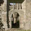 Chapter house, E entrance, view from E