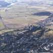 General oblique aerial view of Stirling, with the River Forth beyond, looking W.