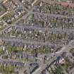 General oblique aerial view of Tillicoultry, centred on area between High Street and Walker Terrace, comprising Stirling Street, Ochil Street, Hamilton Street and Hill Street, taken from the SW
