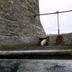 Detail of flume and 'on/off' trap door which controlled water to the water wheel