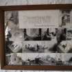 Interior. First floor: Framed photographs on site taken prior to closure as a working mill, 1959.