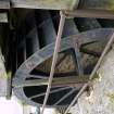 View of water wheel from S