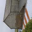 Detail of retort house roof showing re-roofing work carried out in the early 1950s.