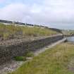View from SW of recently installed gabion