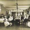 View of ward decorated for Christmas with patients and staff at Bruntsfield  Hospital.
Bruntsfield 1933, 
PHOTOGRAPH ALBUM No.174: Un-named album.