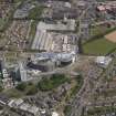 Oblique aerial view of the construction works at the Royal Victoria Hospital, Kirkcaldy, taken fromt he WSW.