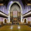 Interior view of Dalziel High Parish Church, Motherwell. Nave. View from SE