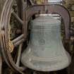 Interior. Tower. Bell chamber. Bell. Detail