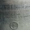 Interior. Tower. Bell chamber. Bell. Detail
