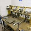 View of workbench and tool rack in jewellery and silversmithing department within Newbery Tower