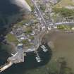 Oblique aerial view of Port Ellen, Islay, taken from the S.