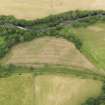 Oblique aerial view of the grassmarks of the Roman Fortlet at Kirkland, taken from the S.