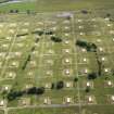 Oblique aerial view of part of the armament depot at Longtown, taken from the NNW.