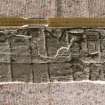 Side of cross slab with runic inscription (including scale)