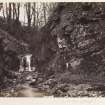 Page 13/5.  View of gorge.
Titled "In the glen of Dalzell ?"
PHOTOGRAPH ALBUM No 146: THE ANNAN ALBUM