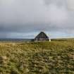 General view of the cottage known as Tigh Fiona Ghall, Balemartine, Tiree, taken from the West.