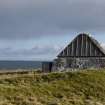 General view of the cottage known as Tigh Fiona Ghall, Balemartine, Tiree, taken from the West.