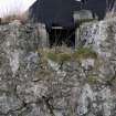 Detailed  view of the Southern window to the front (East) elevation of the traditional cottage in Balemartine, Tiree.