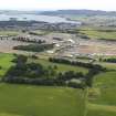 General oblique aerial view of T in the Park with Loch Leven beyond, looking to the ESE.