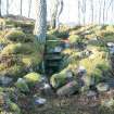 Site 102, Upper Allt Dubh, kiln entrance from E