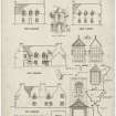 Elevations, details and plan.
Titled: 'Magdalene House, Prestonpans. Scale and Half Inch details'.