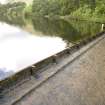 Detail of sluice head Glencorse dam, from SSW.