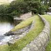 General view of the dam leading to Glen Cottage, from SW.