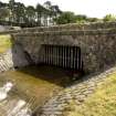 Detail of sluice and grating Glencorse dam, from NNW.