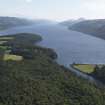General oblique aerial view of the Great Glen and the north end of Loch Ness, looking to the SW.