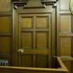 Detail of the side entrance door into the Council Chamber on the first floor of Clydebank Town Hall and Municipal buildings, Clydebank.