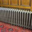 Detail of cast iron radiator situated in the Council Chamber on the first floor of Clydebank Town Hall and Municipal buildings, Clydebank.