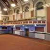 Interior view of the Assembly hall, taken from the stage, at Clydebank Town Hall and Municipal buildings, Clydebank.