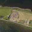 Oblique aerial view of the excavations at the Ness of Brodgar, taken from the NNE.