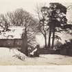 Page 32/6. General view of Cadzow forest entrance in snow.
Titled 'Entrance to Cadzow Forest, Barncluith.'
PHOTOGRAPH ALBUM NO 146: THE THOMAS ANNAN ALBUM