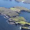 Oblique aerial view of Eilean nan Ron, taken from the NNW.