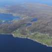 General oblique aerial view of Polbain, taken from the S.